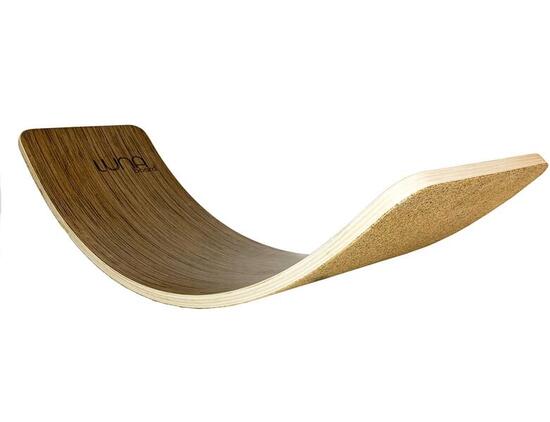 Kork-Balancierbrett Teak Groß