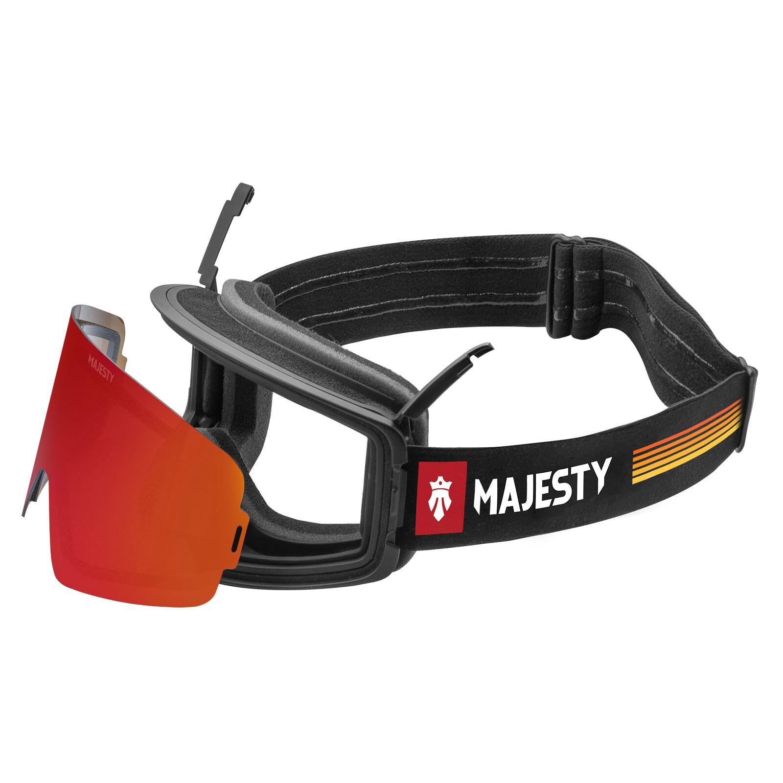 Gogle MAJESTY Transition Snow goggles black/black/Citrine + fire opal lens 6/7