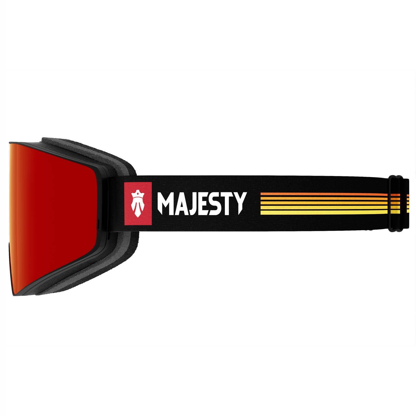 Gogle MAJESTY Transition Snow goggles black/black/Citrine + fire opal lens 5/7