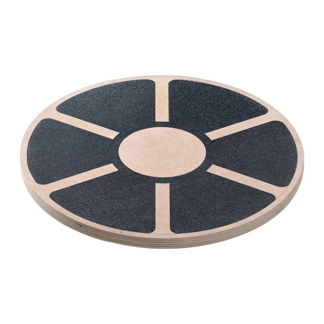 Unisex Fitness Balance Board Houten Wiebelkussen Antislip Hout/Zwart 7/7