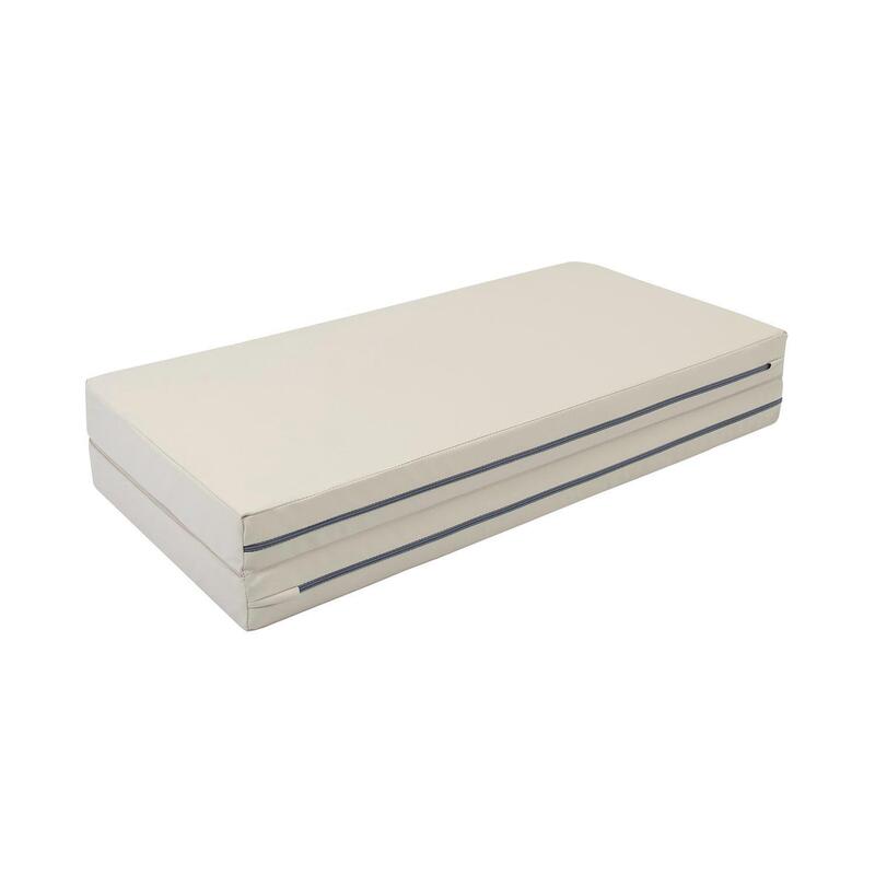 Gamma 100x100x8 saltea de gimnastică din două piese cu post decupaje bej