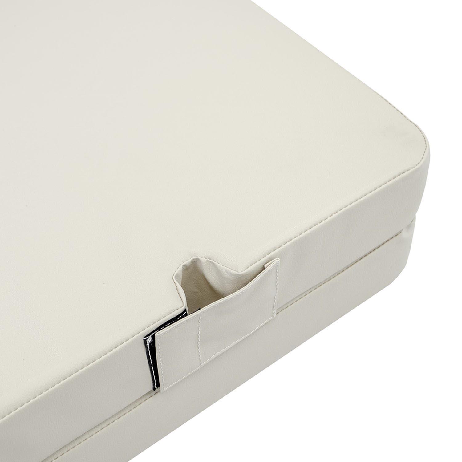Gamma 100x100x8 zweiteilige Gymnastikmatratze mit Pfostenaussparungen beige 5/5