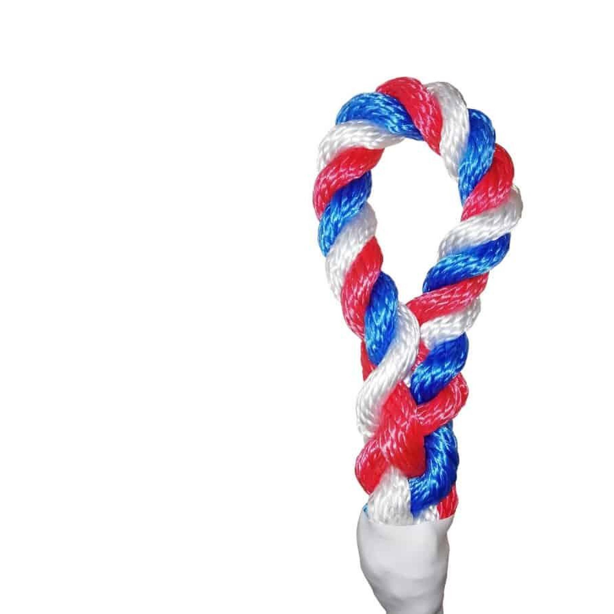 coardă de gimnastică cu noduri colorate