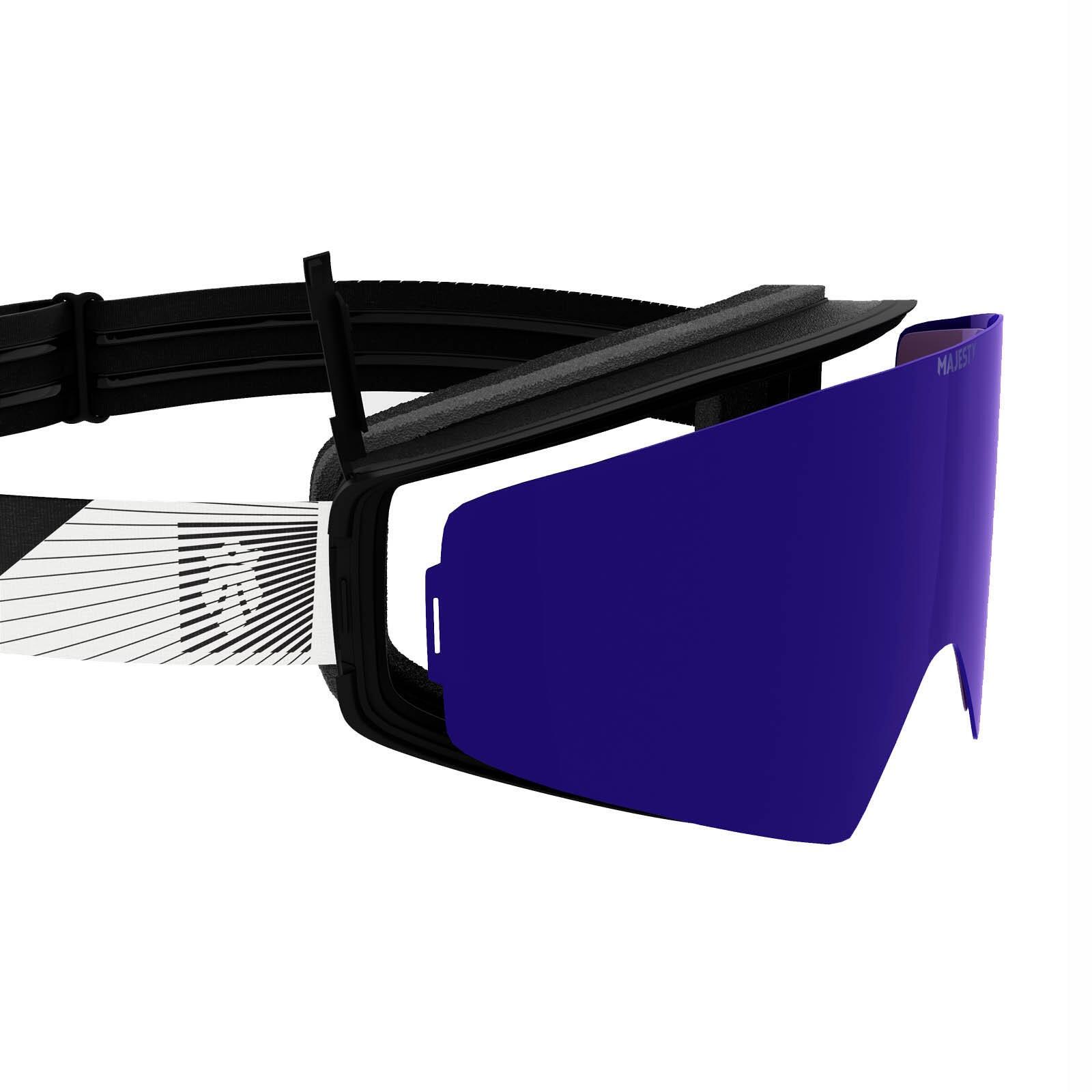 Gogle MAJESTY Transition Snow goggles black/black/Citrine + Ultraviolet lens 4/7