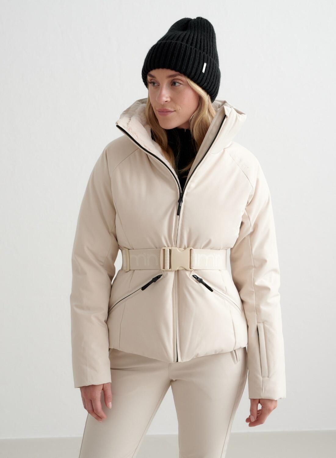 AIM'N Dames Ski- en Snowboardjas Waterdicht Verbier Crème