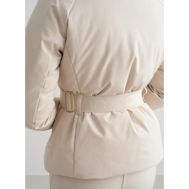 Veste de ski et de snowboard imperméable Verbier crème pour femme