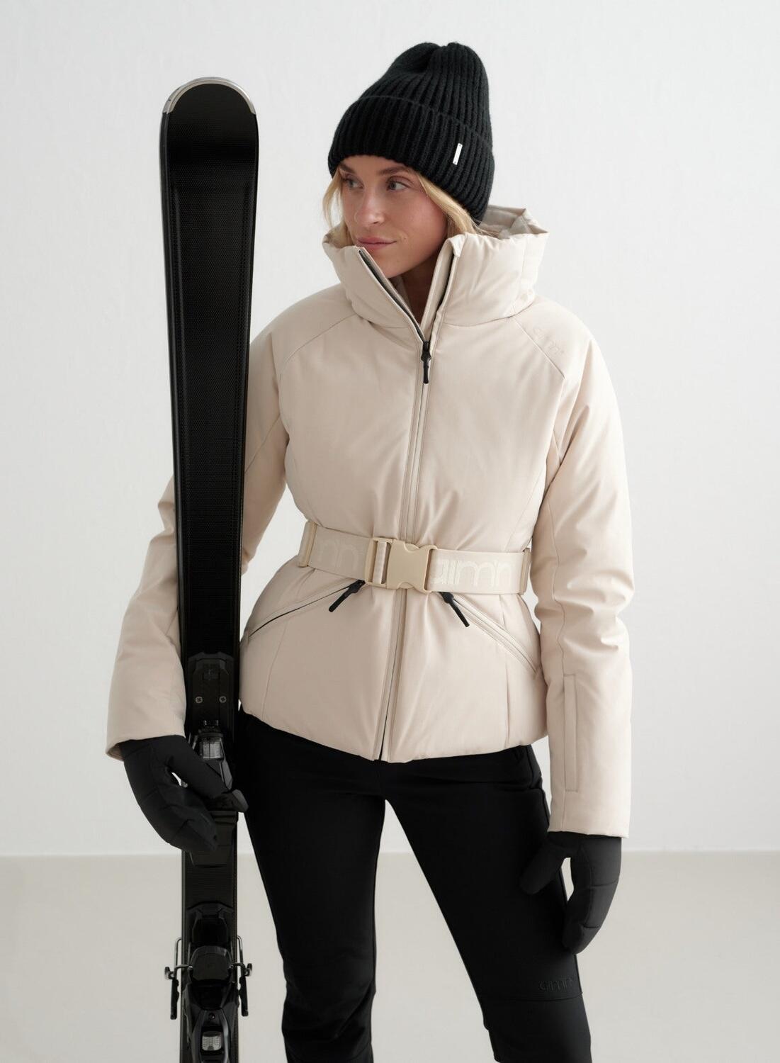 Dames Ski- en Snowboardjas Waterdicht Verbier Crème 3/7
