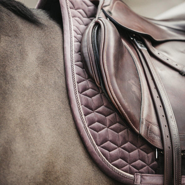 Kentucky Horsewear - Tapis De Selle Velours Violet Clair - Tapis De Selle - Violet - Fs - Decathlon
