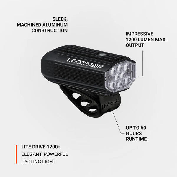 LEZYNE Light Lite Drive 1200+ Front - 1200 4/5