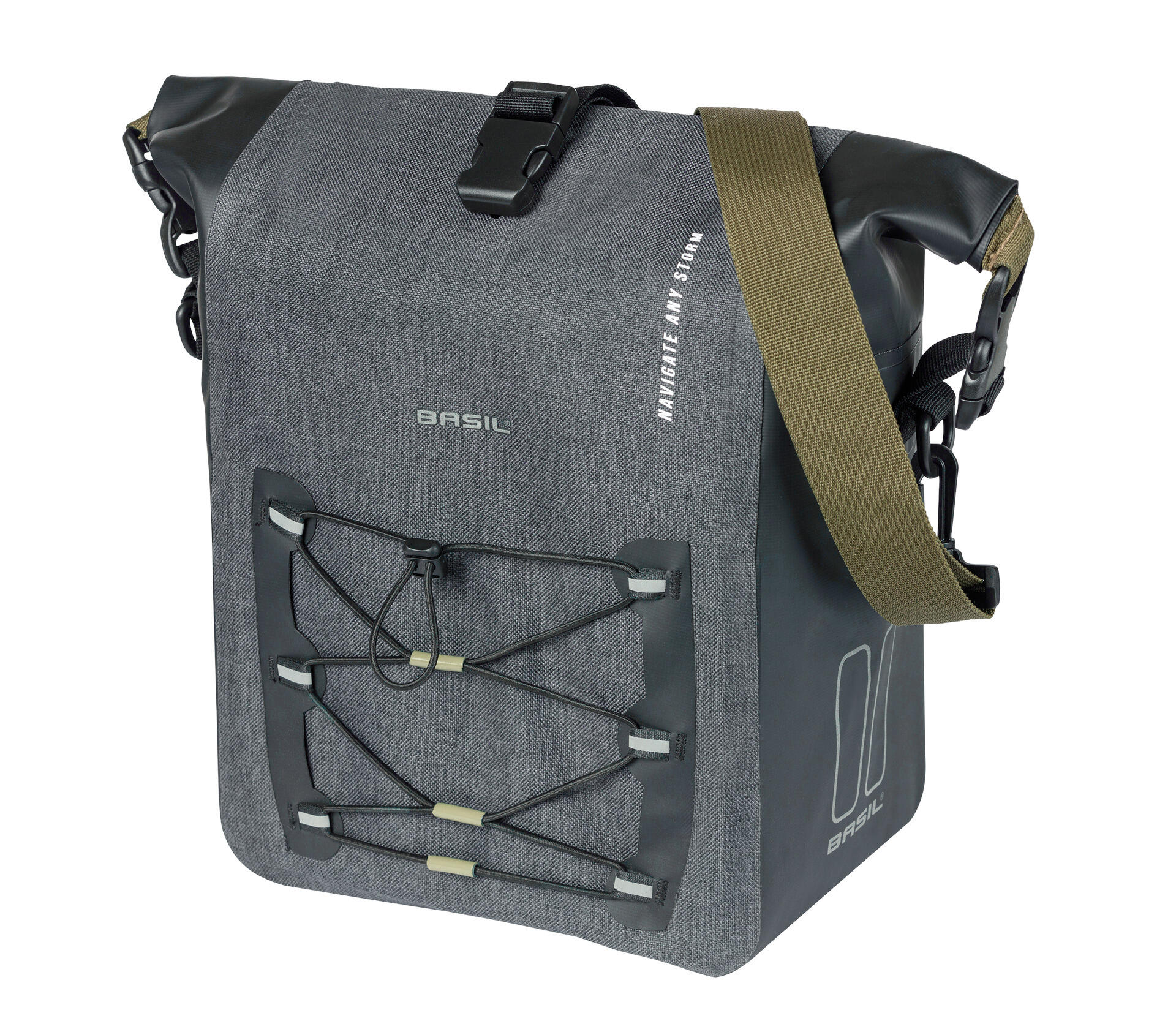 BASIL Fahrrad- Einzeltasche Navigator Storm MIK Studs M