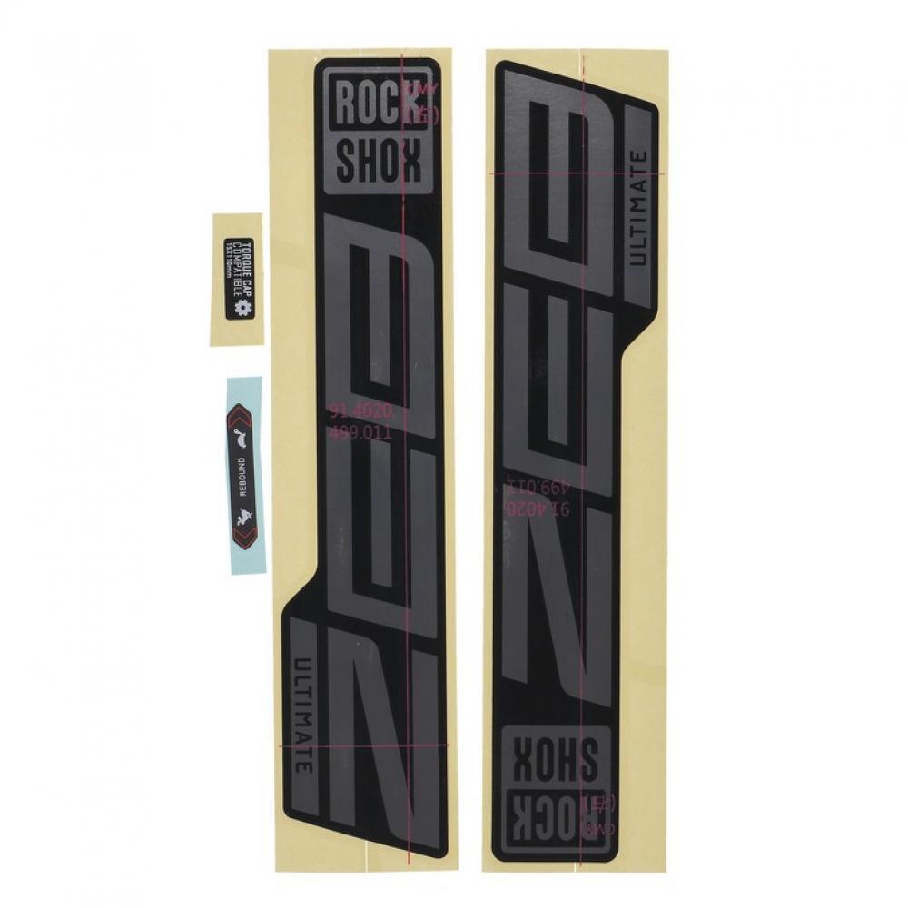 ROCKSHOX Kit di adesivi forcella Rockshox Zeb Ult 27/29 Gloss Polar Foil High