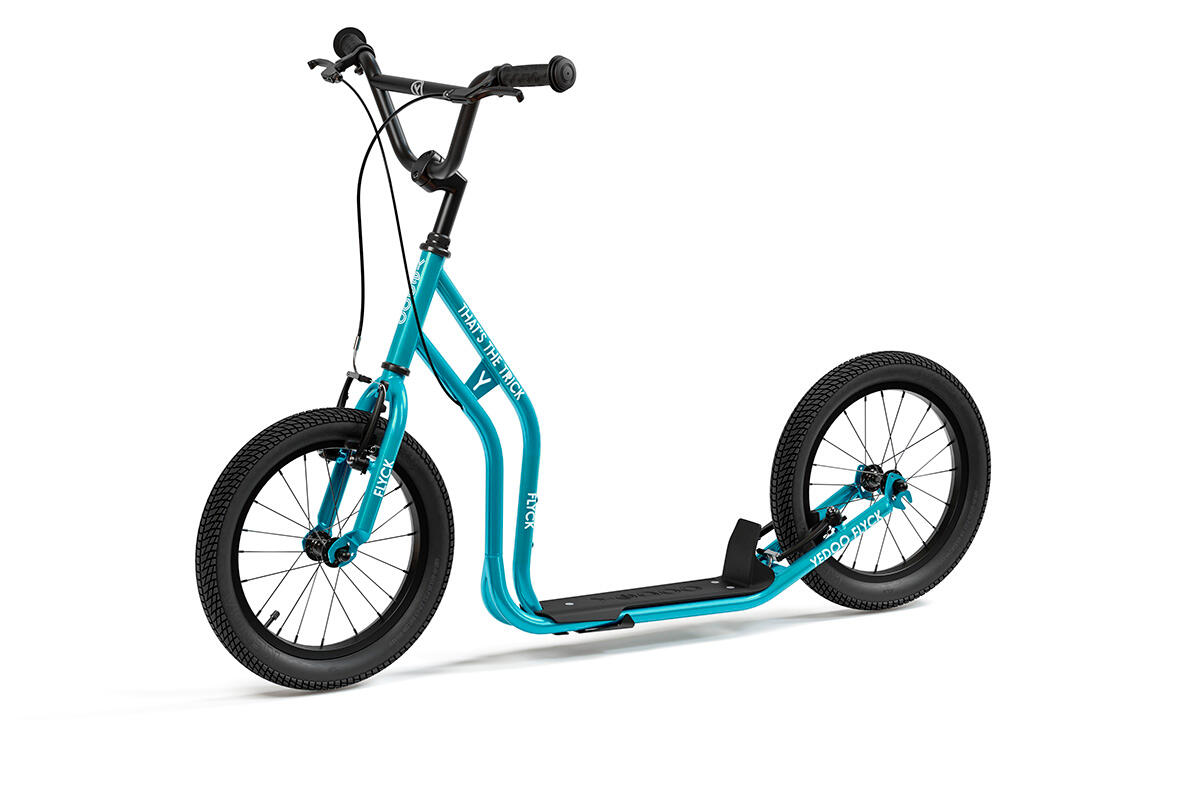 YEDOO Scooter mit Lufträder  Flyck RunRun  Teal Blau