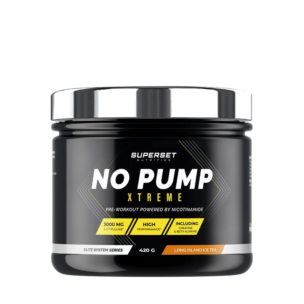 SUPERSET NUTRITION Pre-workout - No Pump Xtreme (420gr) - Lang Eiland Icetea