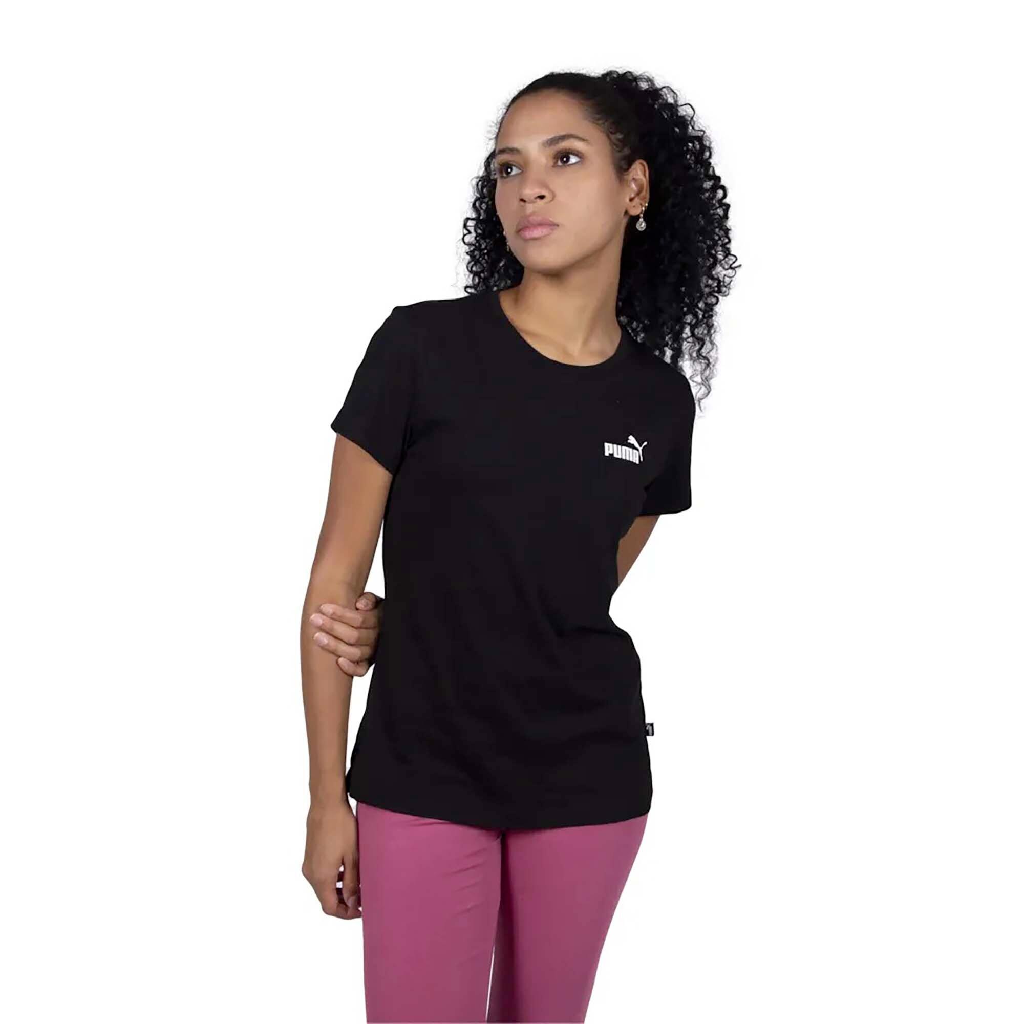 T-shirt à petit logo Essentials Femme PUMA Black 3/5