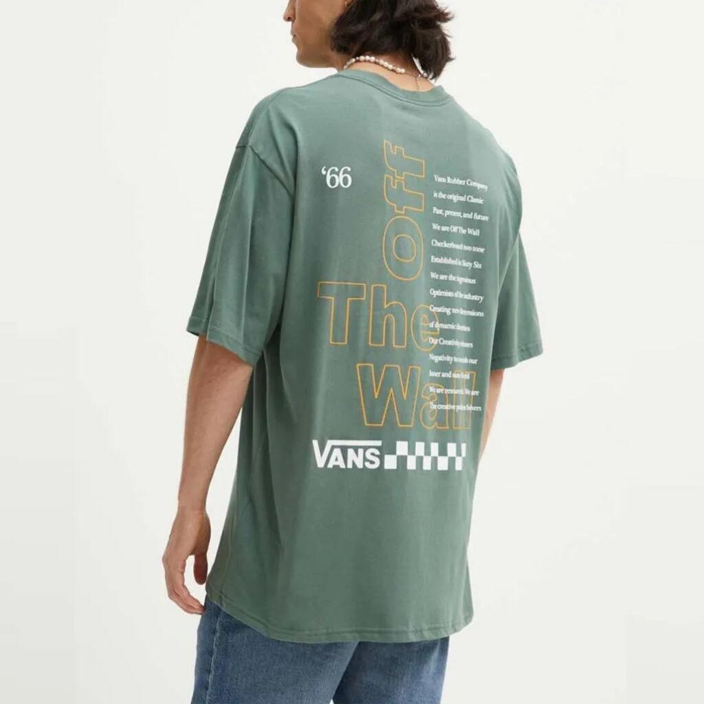Camiseta Vans Modelo Posted Ss Cor Verde 3/5