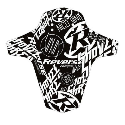Nico Vink Stickerbomb Mudfender - schwarz/weiss