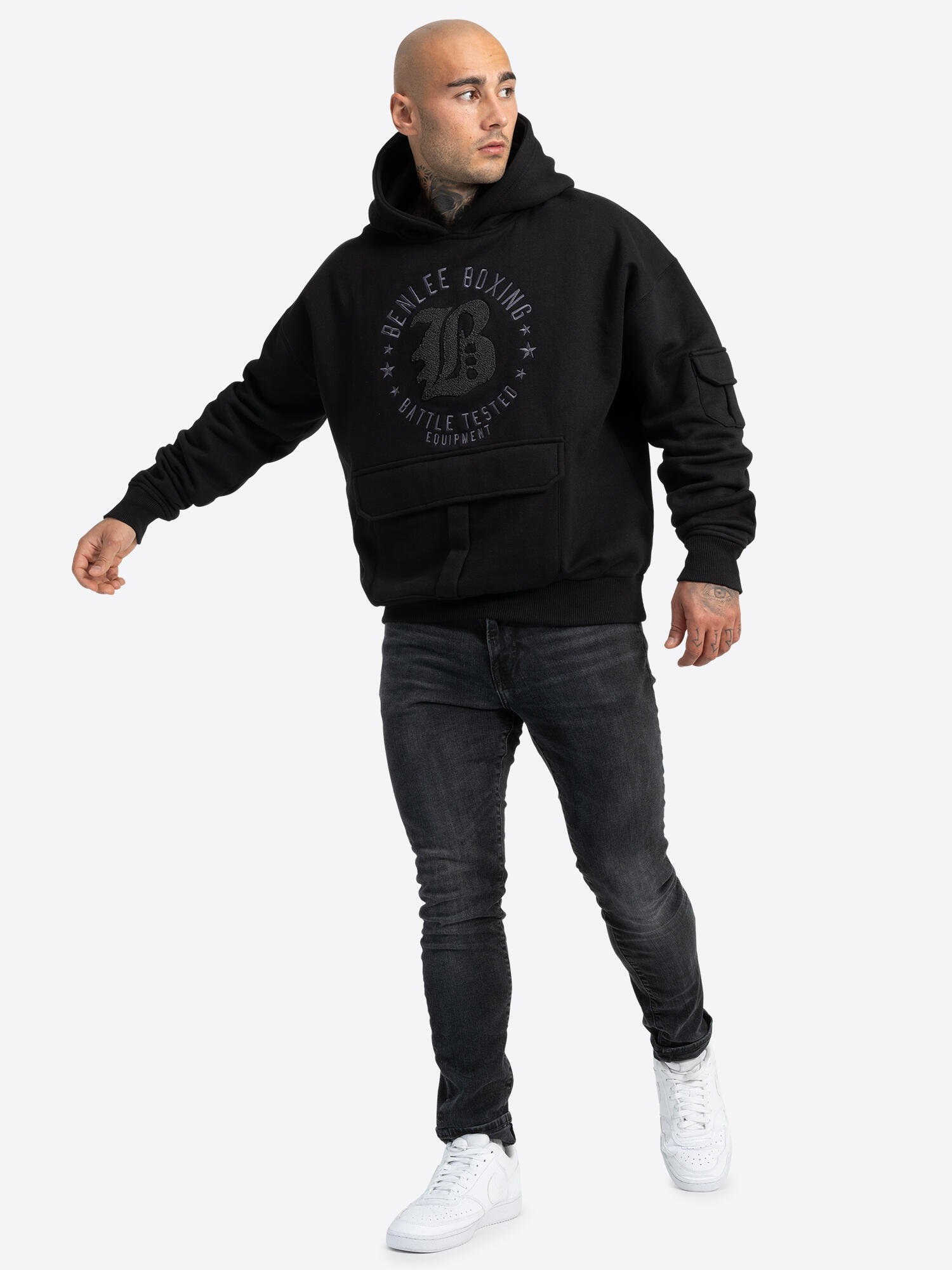 BENLEE Heren sweater met oversized capuchon MITCHELL 3/6