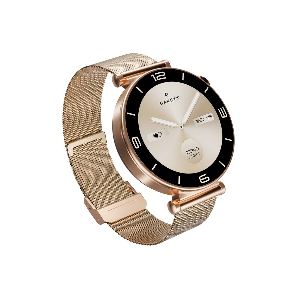 Smartwatch Garett Rose różowe złoto mesh