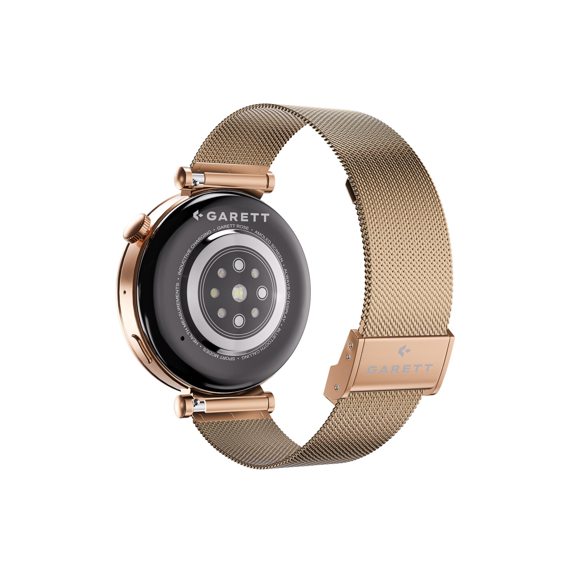 Smartwatch Garett Rose różowe złoto mesh 5/7