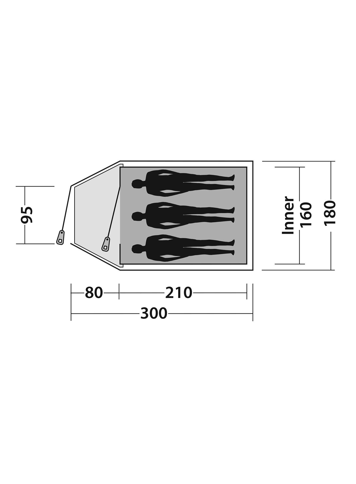 Tente de camping Easy Camp Quasar 300 Bleu 3/7