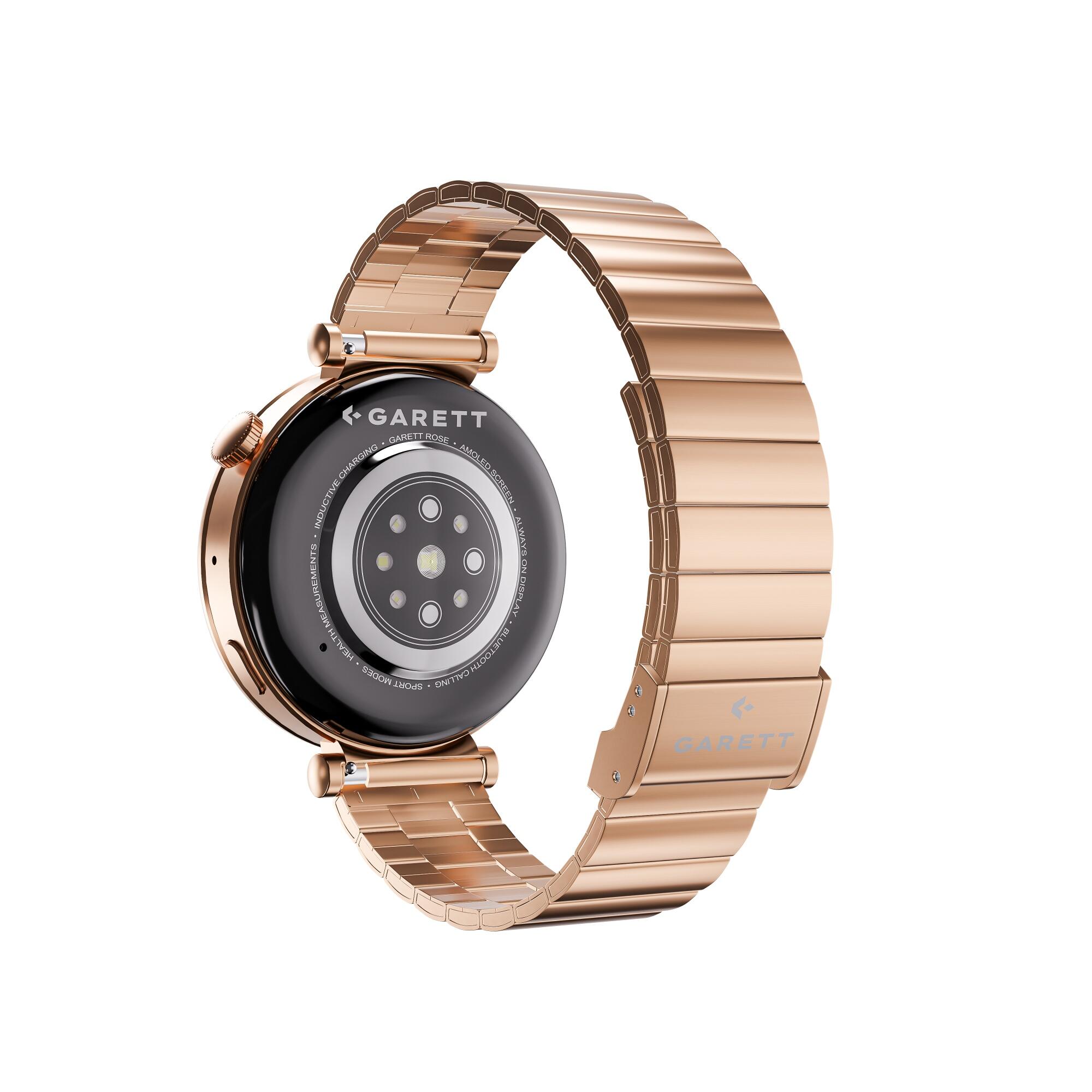 Smartwatch Garett Rose różowe złoto stalowy 4/7