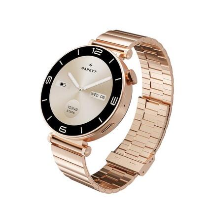 Smartwatch Garett Rose różowe złoto stalowy