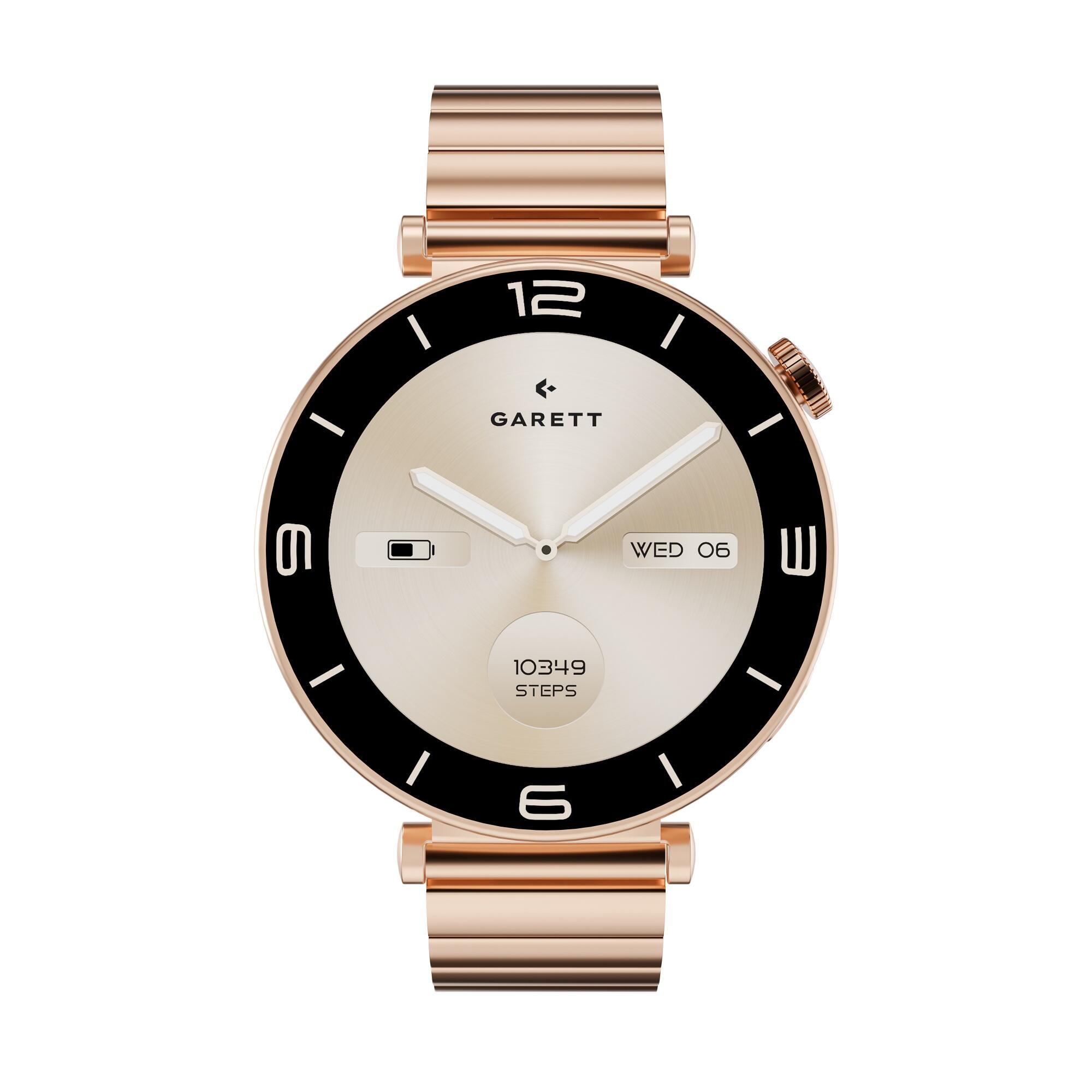 Smartwatch Garett Rose różowe złoto stalowy 3/7