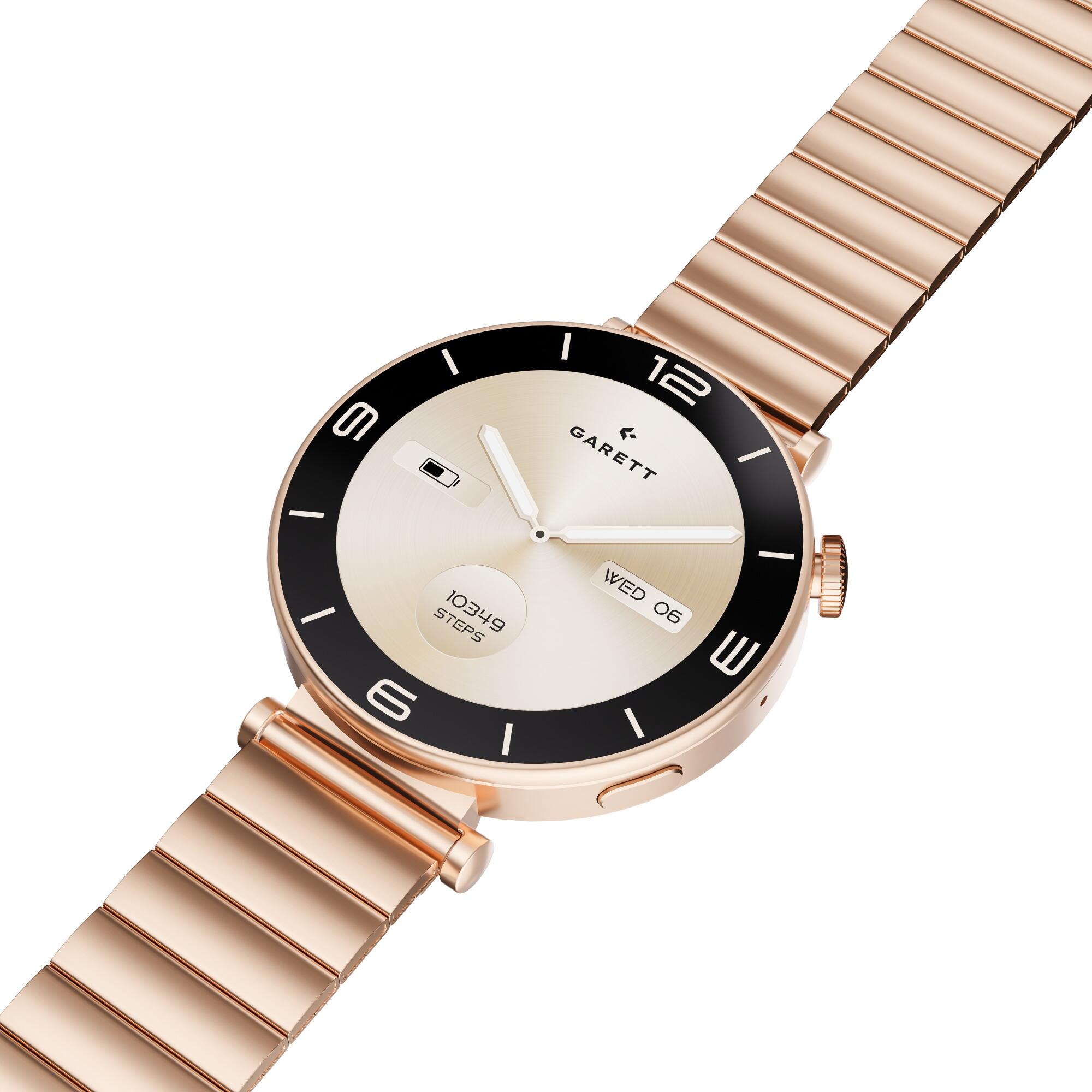 Smartwatch Garett Rose różowe złoto stalowy 5/7