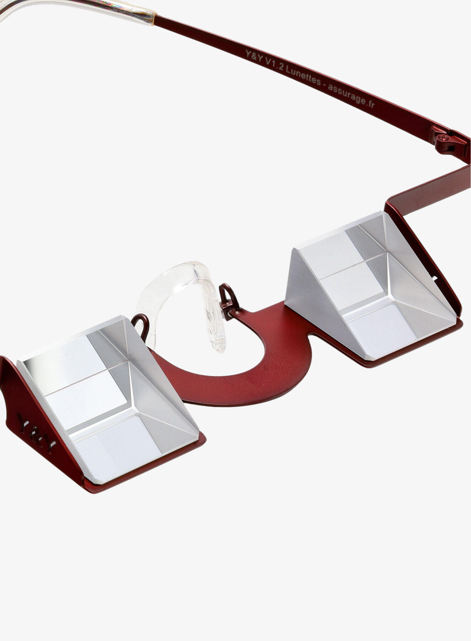 Sicherungsbrille Classic bordeaux red 6/7