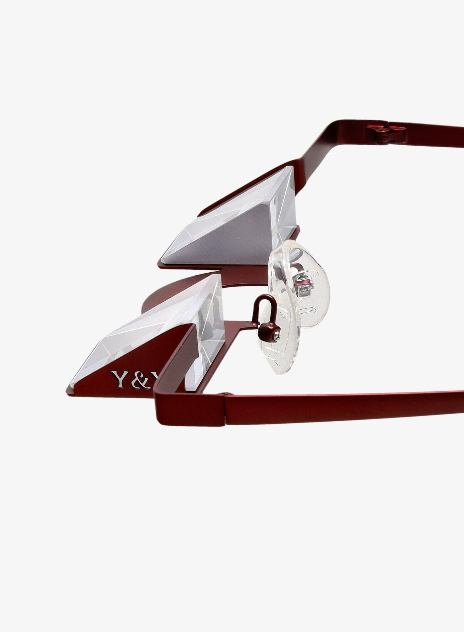 Sicherungsbrille Classic bordeaux red 5/7