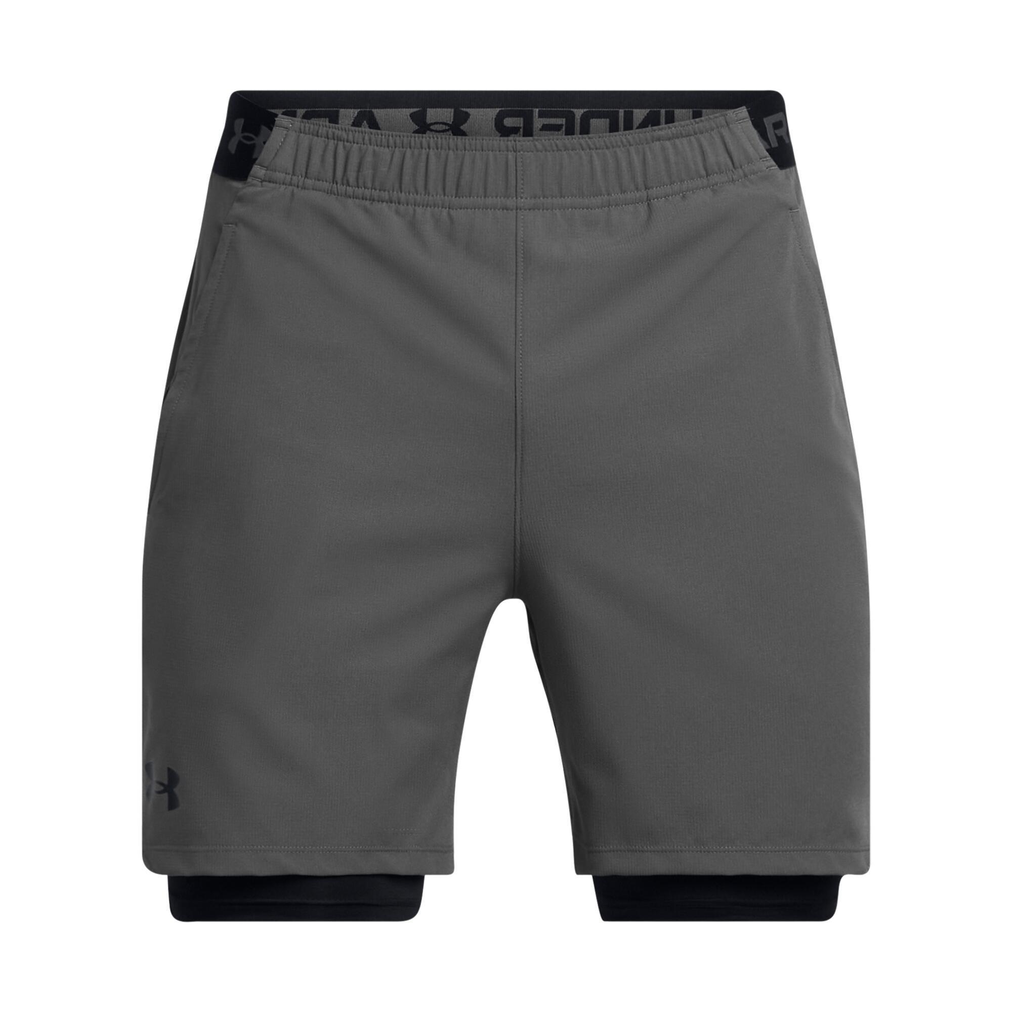 Under Armour - Short  2-en-1 Woven Under Armour Vanish - Short - Gris|noir - 48 Xl - Decathlon