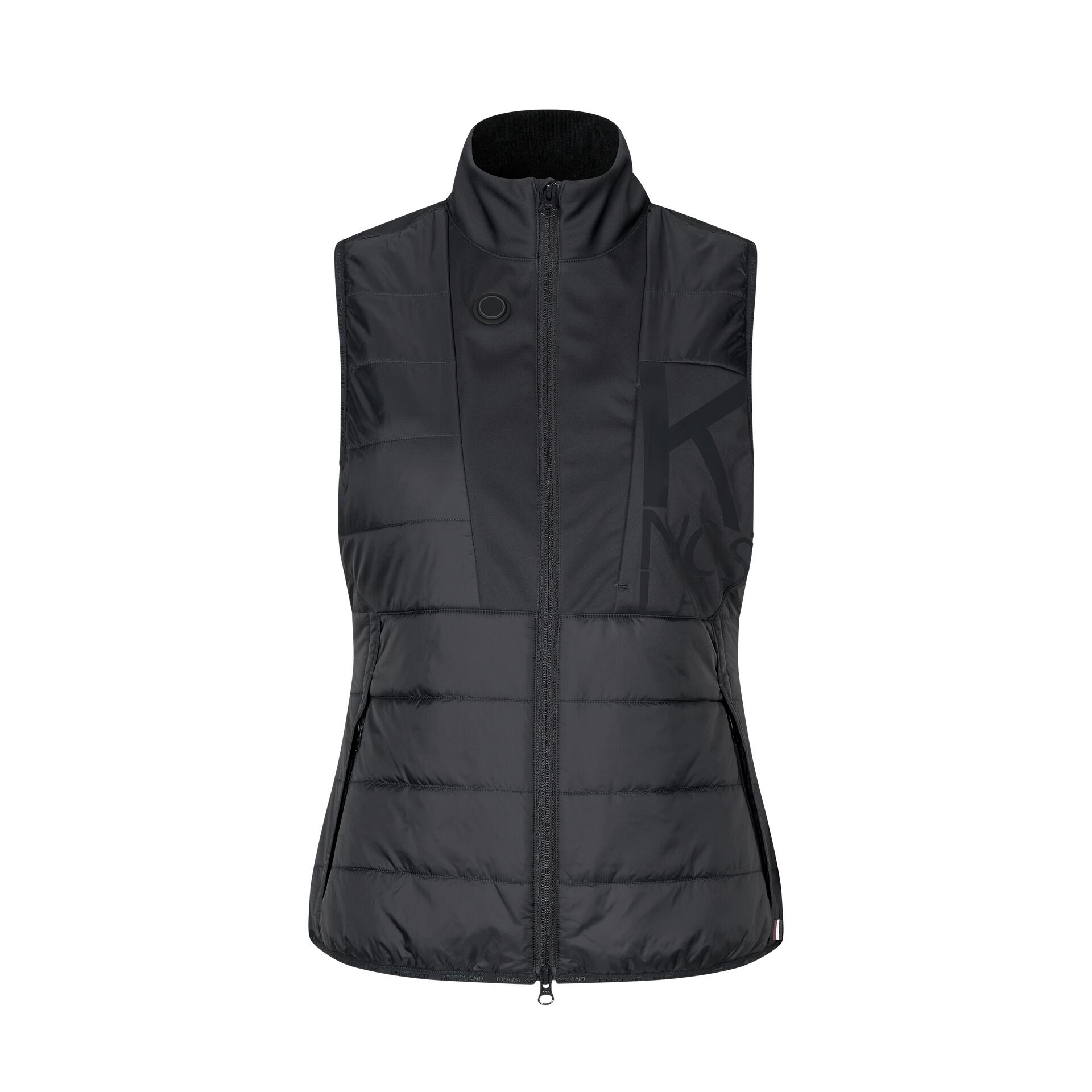 Kingsland - Kingsland Klvalero Bodywarmer Femme (avec Powerbank) - Veste De Concours - Bleu - Decathlon