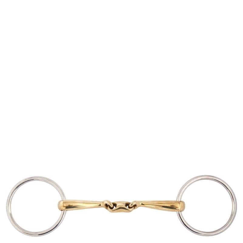 Br - Mors Double Brisures Pour Cheval Arrondie Br Equitation Soft Contact - Mors - Incolore|marron|vert - 125 Mm - Decathlon