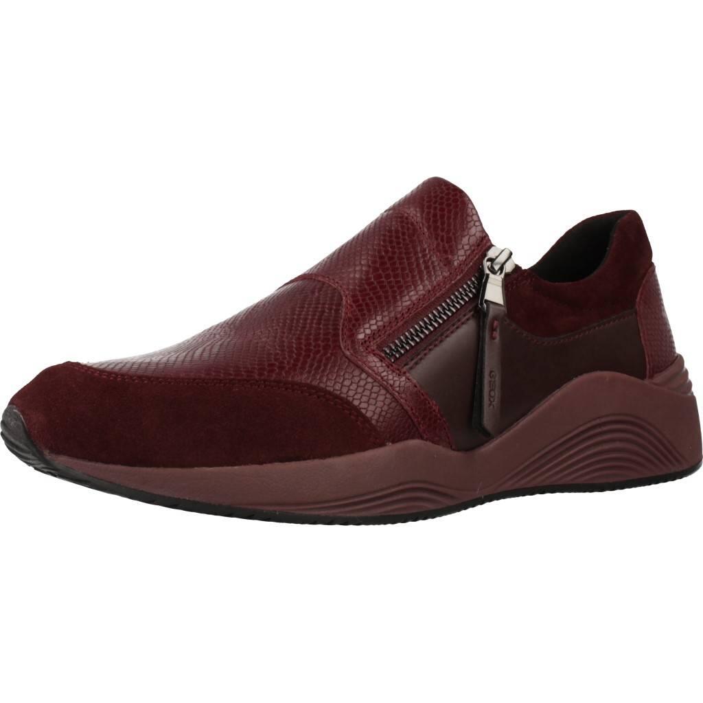 Baskets Geox Modèle D Omaya Couleur Bordeaux 1/5