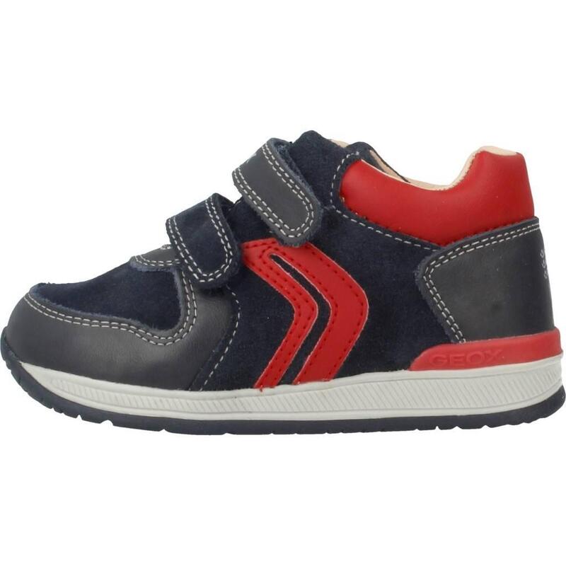 Kids Shoes Geox Chaussures Pour Garçon B Rishon Boy First Walker, Blanc/Bleu Marine, 25 EU Geox B Rishon Boy First Walker Shoegarçon Black