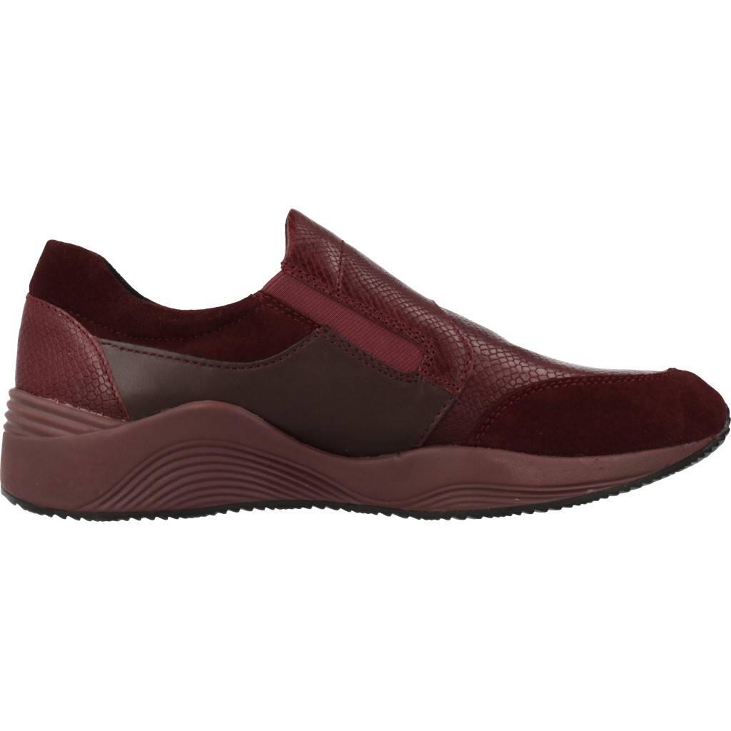 Baskets Geox Modèle D Omaya Couleur Bordeaux 4/5
