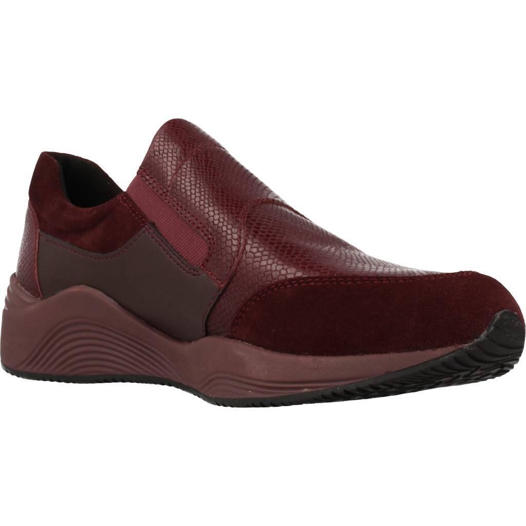 Baskets Geox Modèle D Omaya Couleur Bordeaux 5/5
