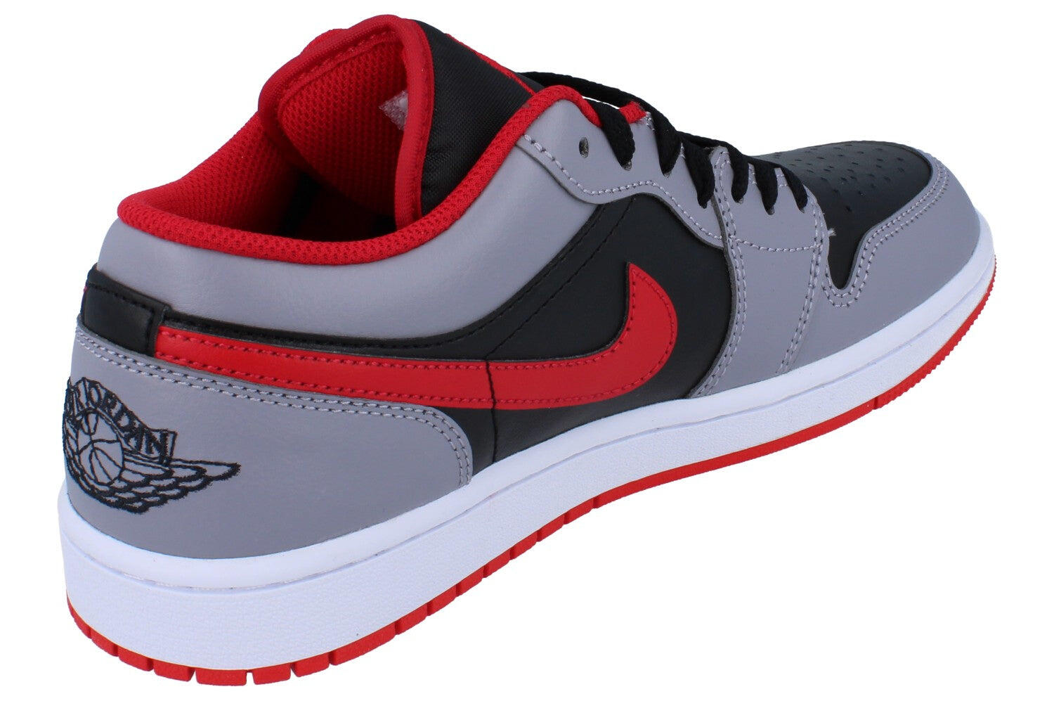 Jordan 1 Low Black Light Smoke Grey Gym Red 3/6