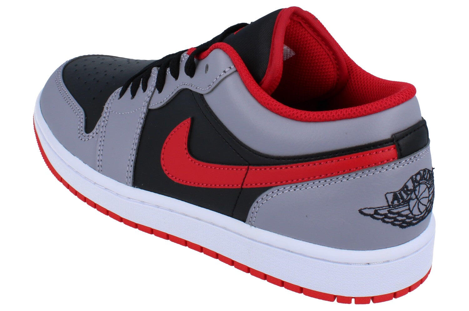 Jordan 1 Low Black Light Smoke Grey Gym Red 2/6