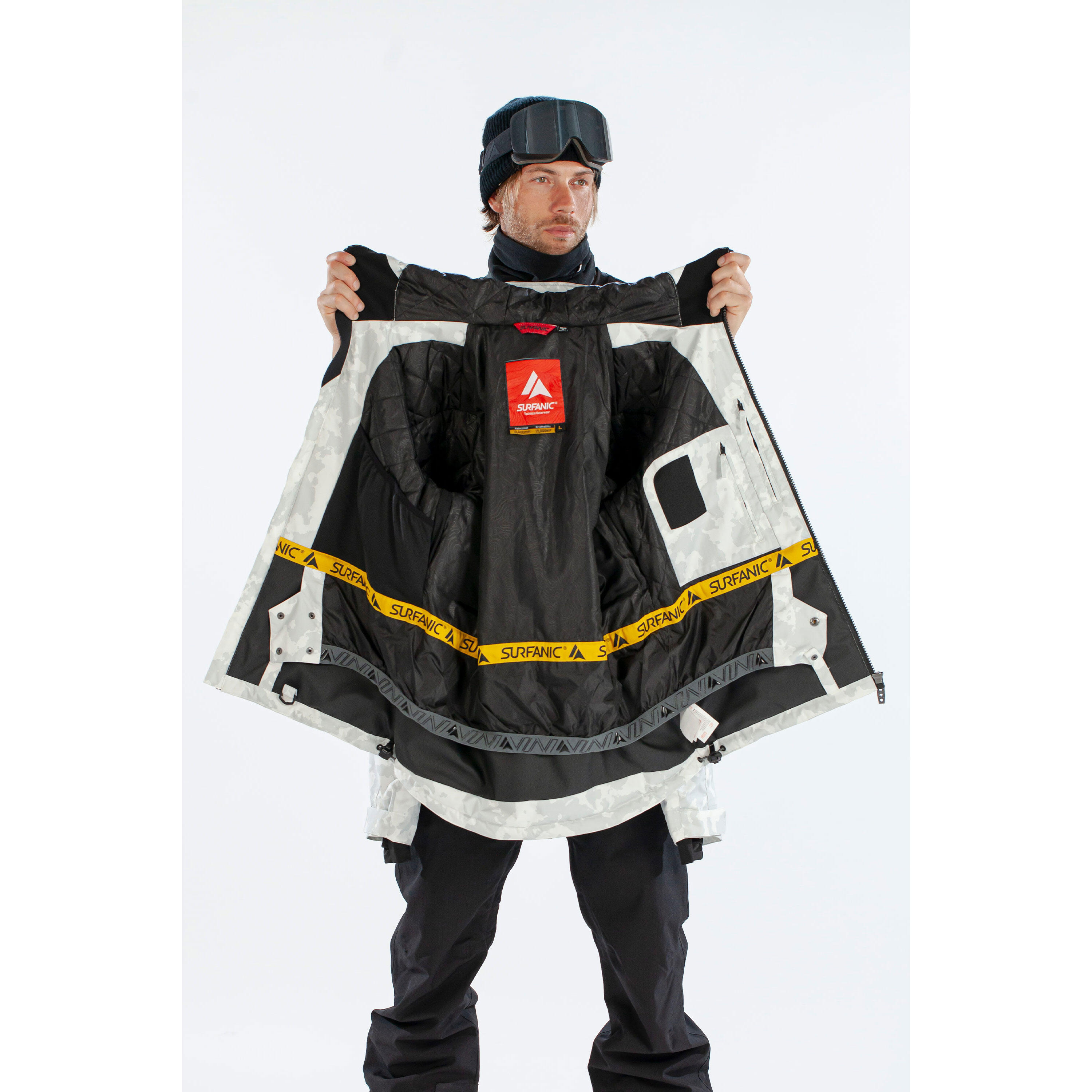 Orion Map Ski Jacket White 7/7