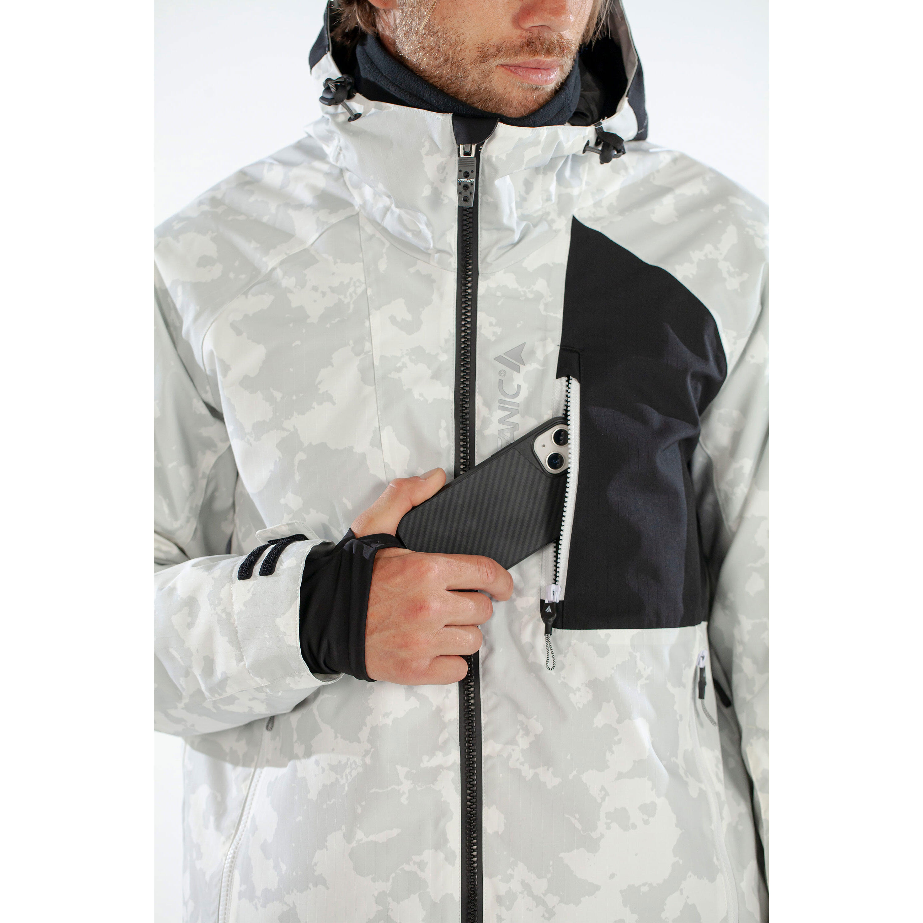 Orion Map Ski Jacket White 6/7