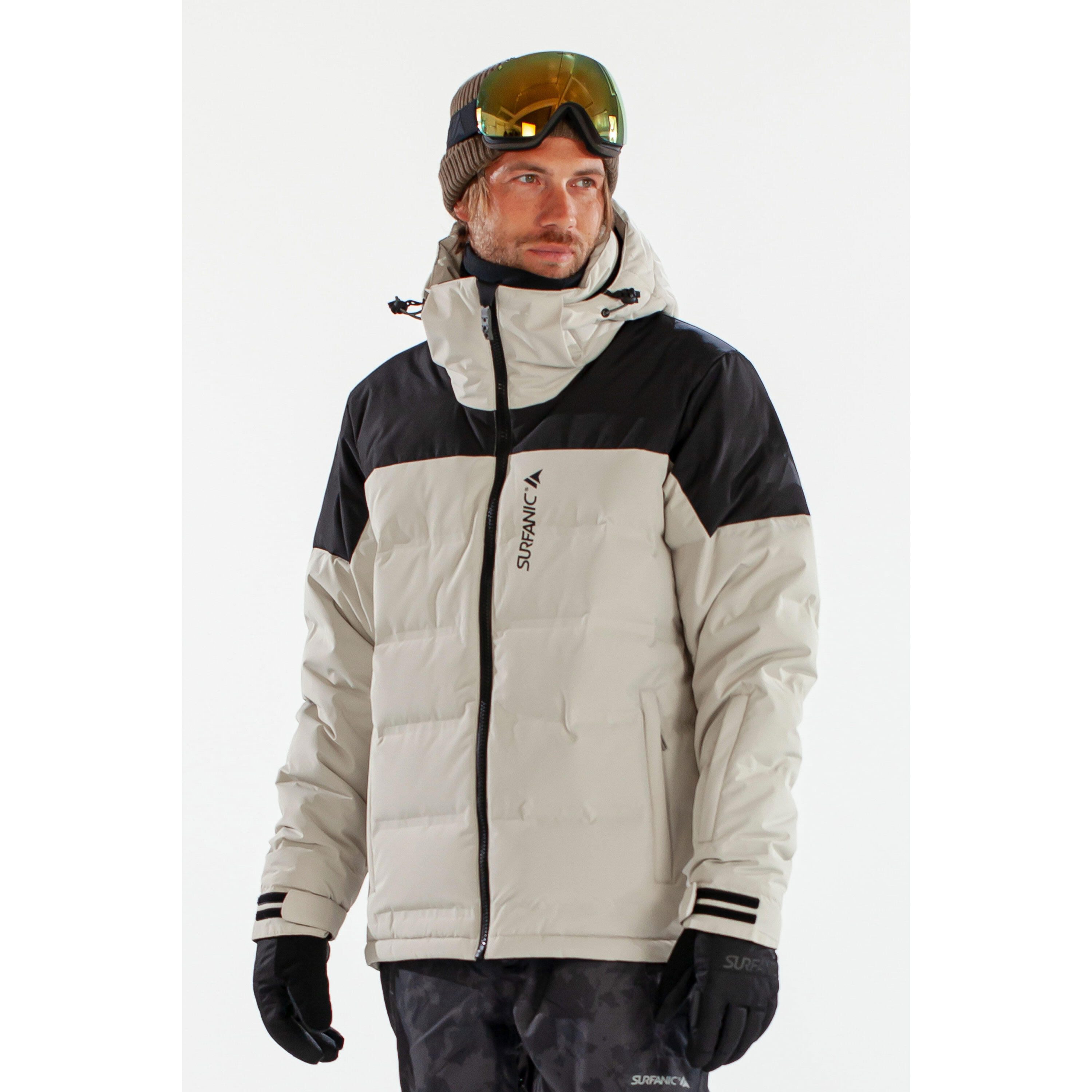 light grey / black