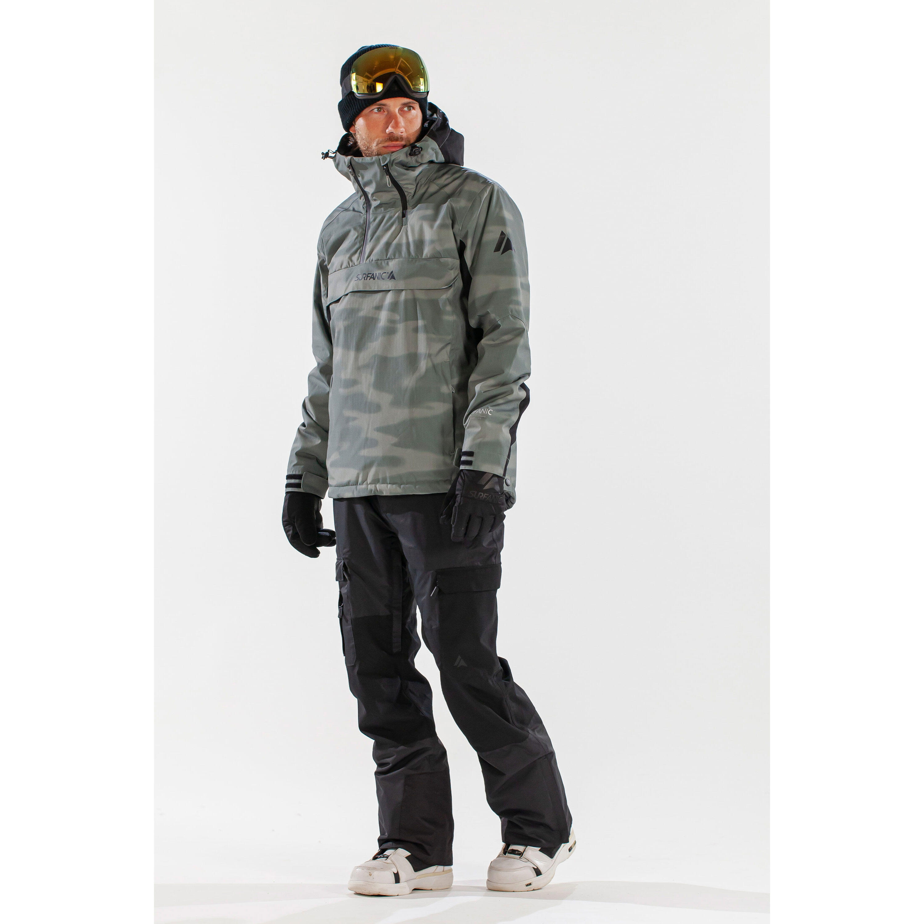 Whiteroom Blurred Camo Ski Jacket Khaki 2/7