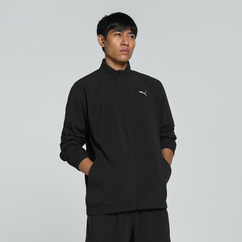 Geacă bărbați impermeabilă, buzunar lateral Velocity, negru PUMA Black