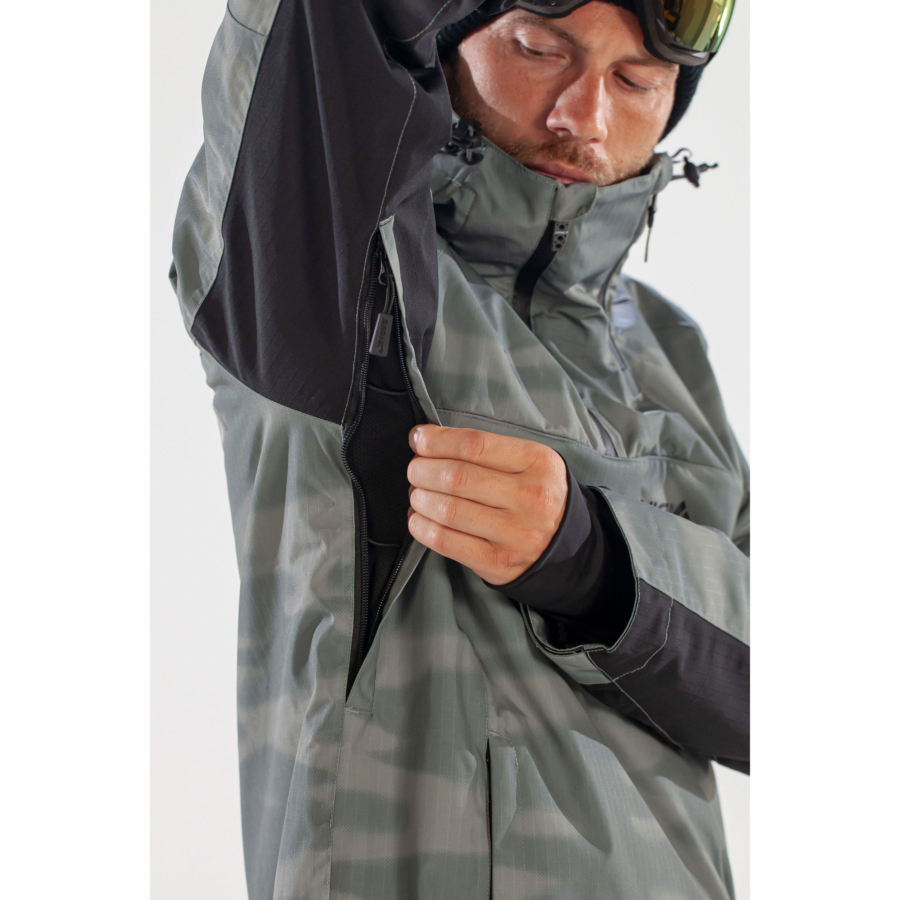 Whiteroom Blurred Camo Ski Jacket Khaki 6/7