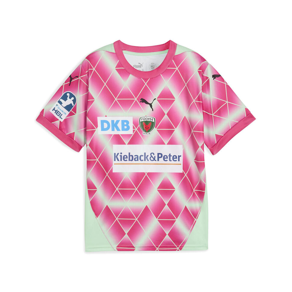 Młodzieżowa koszulka wyjazdowa Füchse Berlin 24/25 PUMA Fresh Mint Pink Green