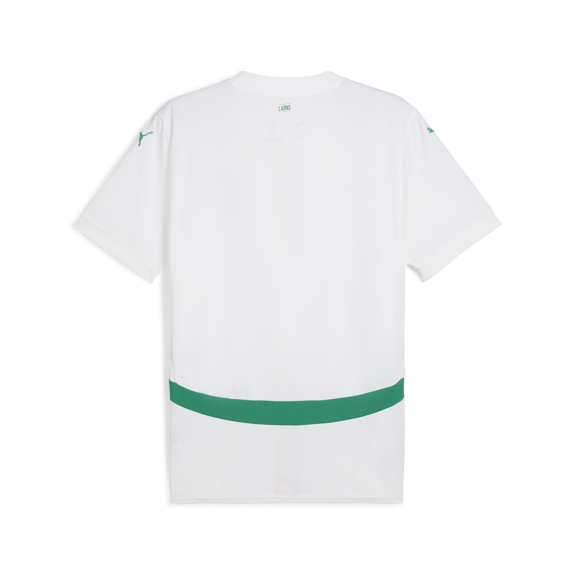 Maglia gara Home Senegal 2025 da uomo PUMA White Sport Green 6/7