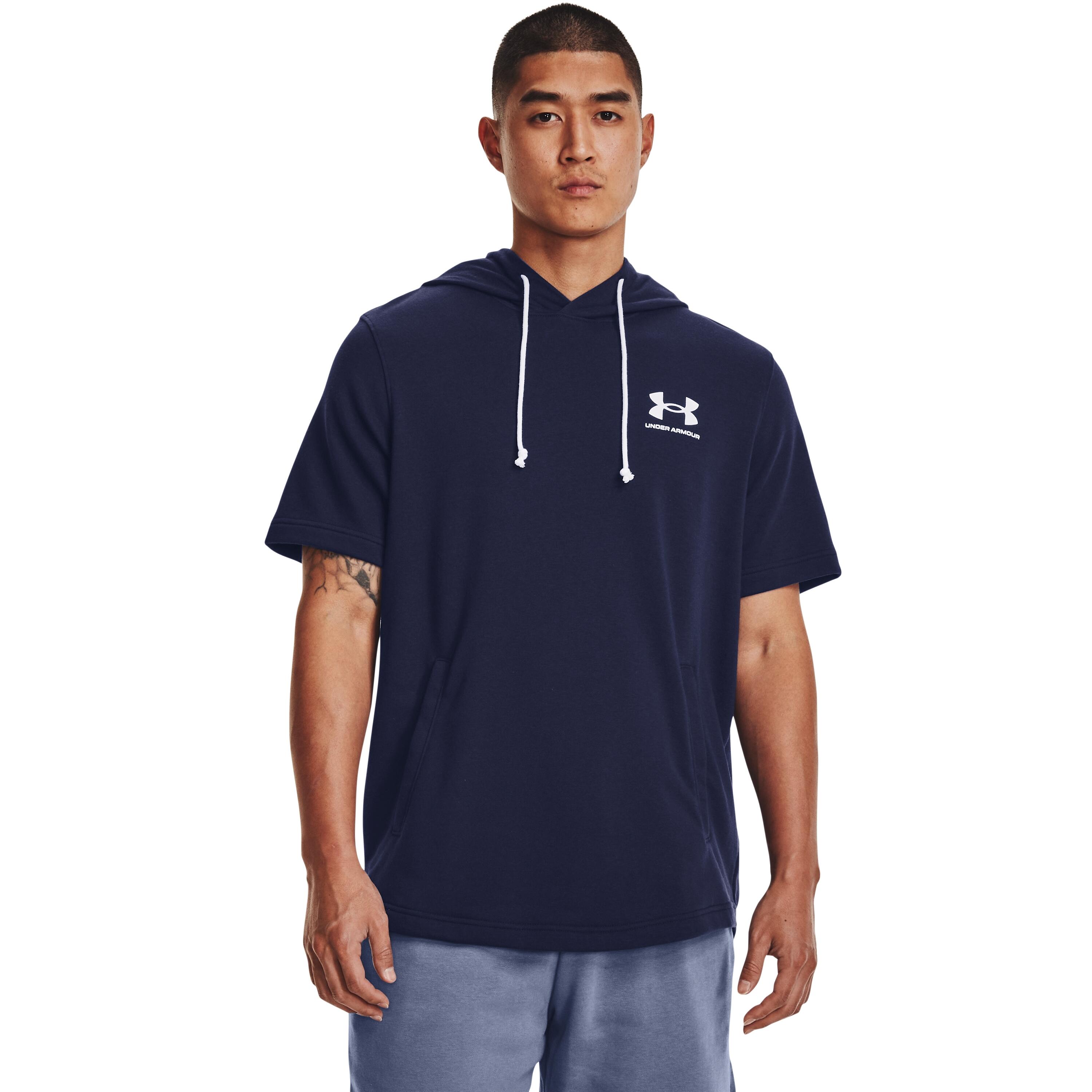 Capuchon met korte mouwen Under Armour Rival Terry LC 3/6