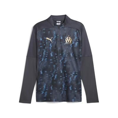 Olympique de marseille pre-match top met kwartrits voor heren puma