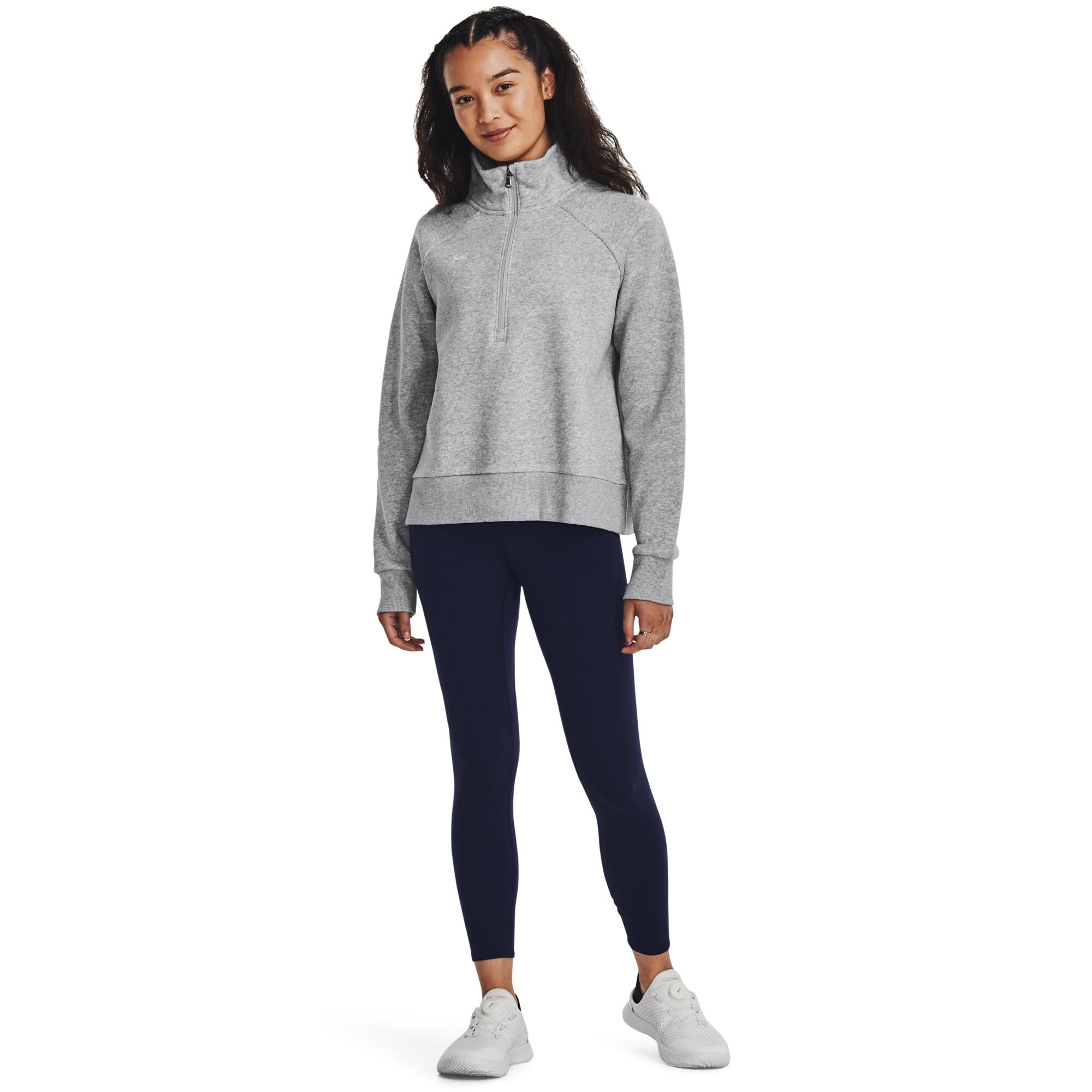 Sweatshirt 1/2 zip molleton femme Under Armour Rival 2/6
